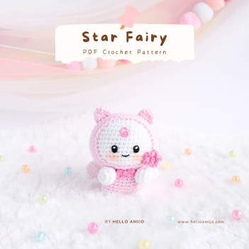 Star Fairy Crochet Pattern PDF amigurumi pattern by Hello Amijo