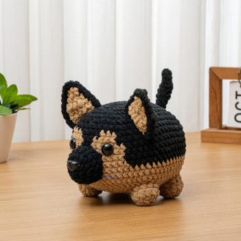  German Shepherd Dog Pattern amigurumi pattern by The Loop Story