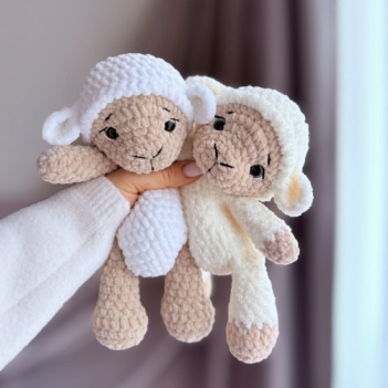 NO-SEW Lamb snuggler amigurumi pattern by DanArtEstonia