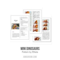 Mini Dinosaurs amigurumi pattern by RNata