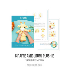 Giraffe amigurumi plushie amigurumi pattern by Diminu
