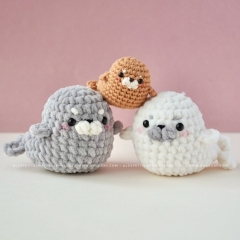 Baby seals amigurumi pattern by Khuc Cay