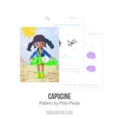 Capucine amigurumi pattern by P'tite Peste
