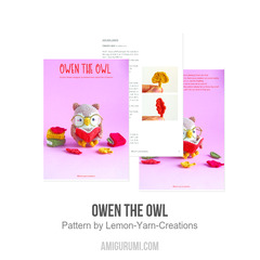 Owen the Owl amigurumi pattern by Lemon Yarn Creations