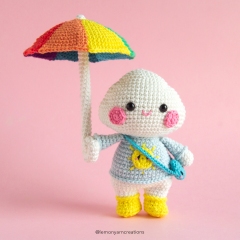 Sky the Weather Cloud amigurumi pattern by Lemon Yarn Creations