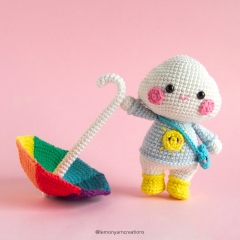 Sky the Weather Cloud amigurumi by Lemon Yarn Creations