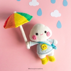 Sky the Weather Cloud amigurumi pattern by Lemon Yarn Creations