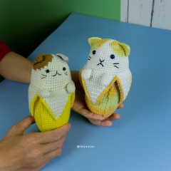 Banana Cat amigurumi by Lennutas