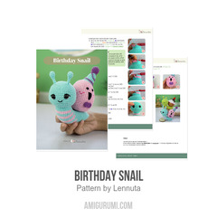 Birthday Snail amigurumi pattern by Lennutas