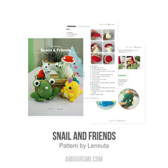 Snail and Friends amigurumi pattern by Lennutas
