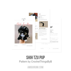 Shih Tzu Pup amigurumi pattern by CrochetThingsByB