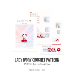 Lady Ivory Crochet Pattern amigurumi pattern by Hello Amijo