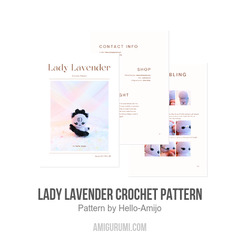 Lady Lavender Crochet Pattern amigurumi pattern by Hello Amijo