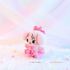 Lady Sakura Crochet Pattern amigurumi pattern by Hello Amijo