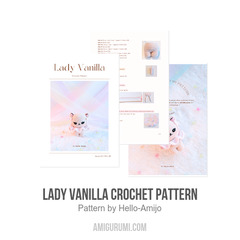 Lady Vanilla Crochet Pattern amigurumi pattern by Hello Amijo