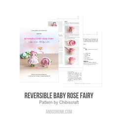 Reversible Baby Rose Fairy amigurumi pattern by Chibiscraft
