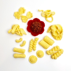 Italian Food Edition amigurumi pattern by Knotmonster