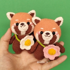 Carla the Red Panda amigurumi pattern by Audrey Lilian Crochet