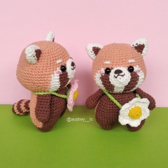 Carla the Red Panda amigurumi pattern by Audrey Lilian Crochet