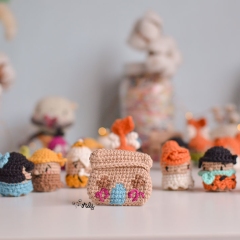 The mini Flintstones  amigurumi pattern by O Recuncho de Jei