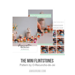 The mini Flintstones  amigurumi pattern by O Recuncho de Jei