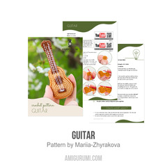 Guitar amigurumi pattern by Mariia Zhyrakova