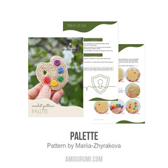 Palette amigurumi pattern by Mariia Zhyrakova