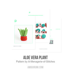 Aloe Vera Plant amigurumi pattern by A Menagerie of Stitches
