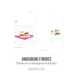 Amigurumi S'mores amigurumi pattern by A Menagerie of Stitches