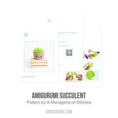 Amigurumi Succulent amigurumi pattern by A Menagerie of Stitches