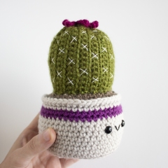 Ball Cactus amigurumi pattern by A Menagerie of Stitches