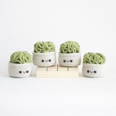 Brain Cactus amigurumi pattern by A Menagerie of Stitches