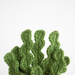 Fishbone Cactus amigurumi pattern by A Menagerie of Stitches