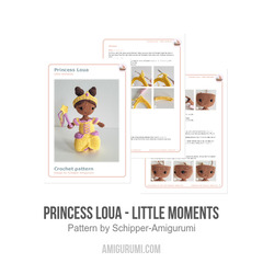 Princess Loua - Little Moments amigurumi pattern by Schipper Amigurumi
