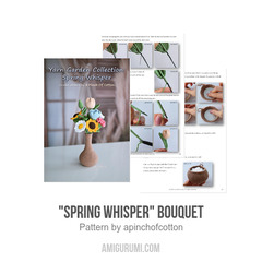 Spring Whisper Bouquet amigurumi pattern by apinchofcotton