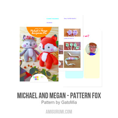 Michael and Megan - Pattern Fox amigurumi pattern by GatoMia