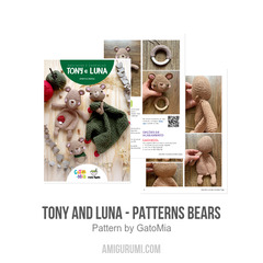 Tony and Luna - patterns bears amigurumi pattern by GatoMia