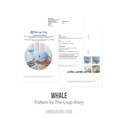 Whale amigurumi pattern by The Loop Story