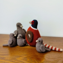 The Pheasantons  amigurumi pattern by Miss Cuddlington