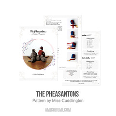 The Pheasantons  amigurumi pattern by Miss Cuddlington
