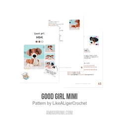 Good girl Mimi amigurumi pattern by LikeALigerCrochet