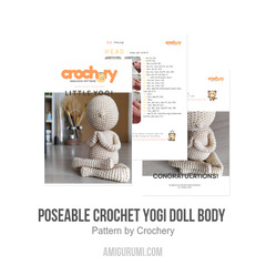 Poseable Crochet Yogi Doll Body amigurumi pattern by Crochery