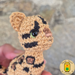 Hyou the Tiny Bengal Cat amigurumi by Neith Sand Crochet