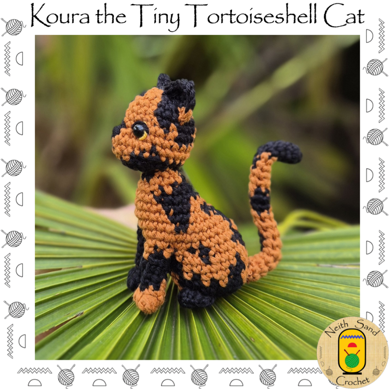 Koura the Tiny Tortoiseshell Cat amigurumi pattern - Amigurumi.com