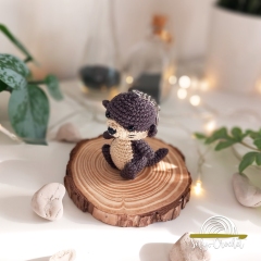 Otter Keychain Charm amigurumi pattern by SefyCrochet