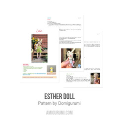 Esther Doll amigurumi pattern by Domigurumi