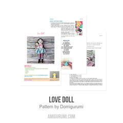 Love Doll amigurumi pattern by Domigurumi