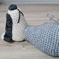 Barrold the Badger amigurumi pattern by Little Green Bear