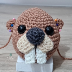 Bobby the Beaver amigurumi by Little Green Bear