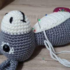 Dennis the Donkey amigurumi pattern by Little Green Bear